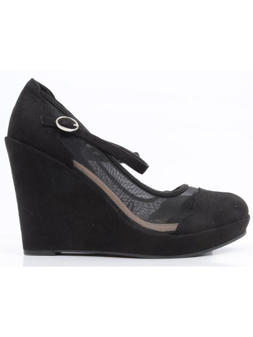 Torrid Mesh Platform Wedge Size 10 Extra Wide Width Fairy Whimsigoth Mary Jane - Picture 3 of 9
